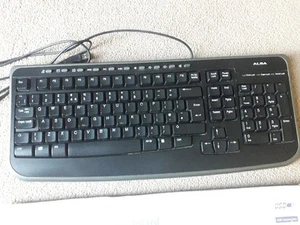 ALBA KO141 Wired Usb Connection Black Ergonomic Multimedia Keyboard - Zdjęcie 1 z 3