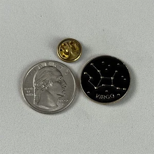 Jungfrau Astrologisches Sternbild Sternzeichen Emaille Pin Pinback #56874 - Bild 1 von 2