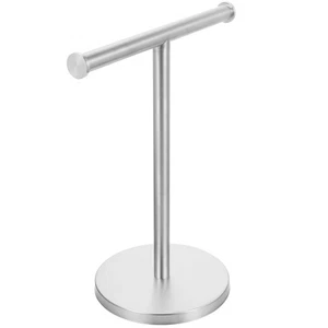 Toallero de acero inoxidable soporte de mano colgante para soporte de encimera de baño - Imagen 1 de 12