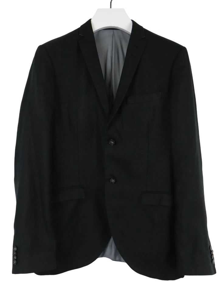 Blazer TIGER OF SWEDEN Para Hombre (UE) 50 Forrado Negro Mono Pecho Lino Puro Foto 1 de 4