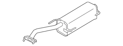 Genuine Nissan 2007-2011 Nissan Versa - Muffler & Pipe 20100-ZR81A - Image 1 of 2