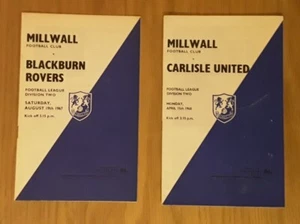 Millwall 1967/68 División 2 Selección de Programas de Liga del menú - Imagen 1 de 3