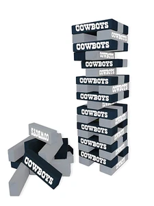 Dallas Cowboys NFL Wild Sports Table Top Wood Stacker Blue / Gray Age 12+ - Picture 1 of 5