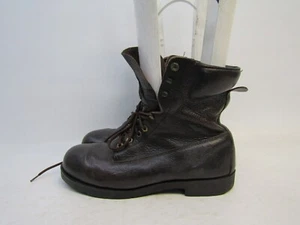 Botas de trabajo Lehigh para hombre talla 11 D cuero marrón con cordones punta de acero al tobillo - Imagen 1 de 11