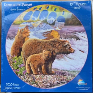SunsOut ~ "Down at the Stream" ~ 500 Piece Jigsaw Puzzle ~ Brand New ~ Sealed - Picture 1 of 4