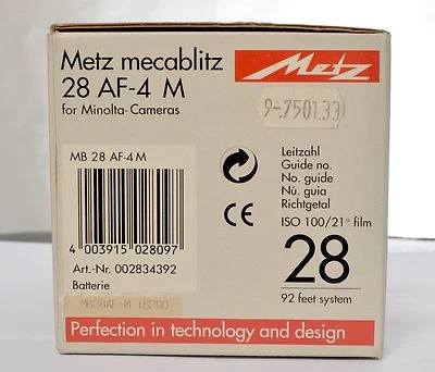 METZ MECABLITZ 28 AF-4 M - Image 1 of 3