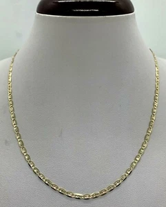 10K Tricolor Solid Gold Valentino Chain Women's 2.75mm  Size 16"-24"  - Picture 1 of 2