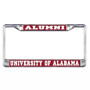 Telaio targa/etichetta ALABAMA CRIMSON TIDE cromato ALUMNI - Foto 1 di 1