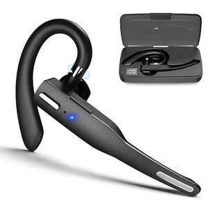 Bluetooth 5.0 Headphone Wireless Business Handsfree Earphone Single Car Headset - Picture 1 of 12