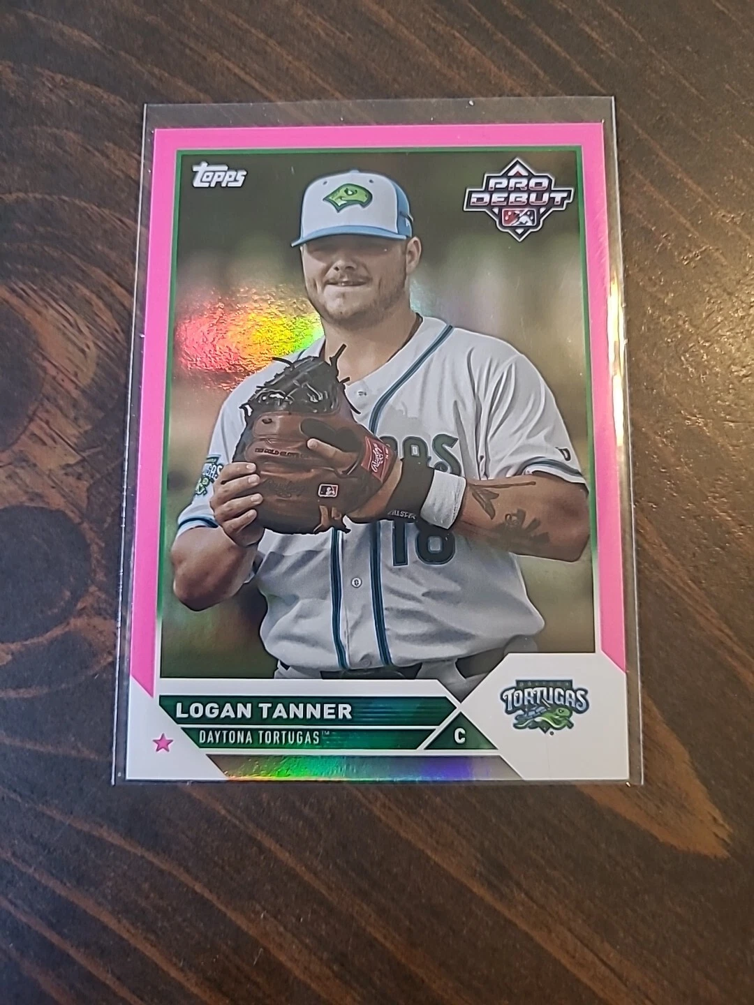 Logan Tanner #'d /199 - 2023 Topps Pro Debut Pink Fuchsia Parallel RC #PD-52