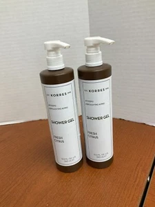 LOT OF 2 Korres SHOWER GEL Fresh Citrus 12.2oz / 360ml - Picture 1 of 1