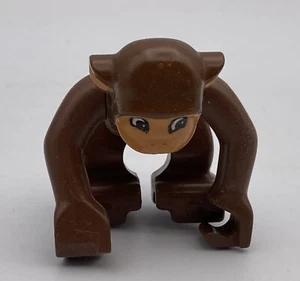 Lego Duplo Building Block Figure Replacement Animal Zoo BROWN MONKEY Chimp - Picture 1 of 3