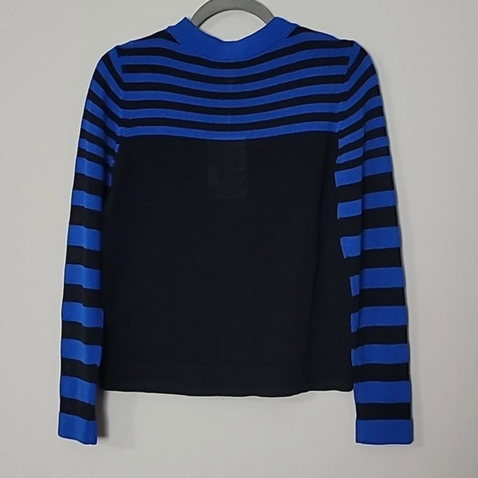 NWT Per Se Per Cruiser stripped crewneck sweater Black Sz XS - Image 1 of 4