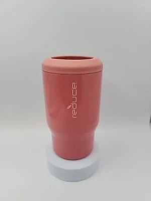 Reduce Stainless Steel Cold-1 Bottle/Can Cooler Pink/Peach 14 Oz New - Image 1 of 4