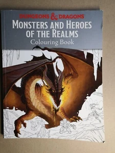 MONSTERS AND HEROES OF THE REALMS COLOURING BOOK DUNGEONS & DRAGONS - Imagen 1 de 2