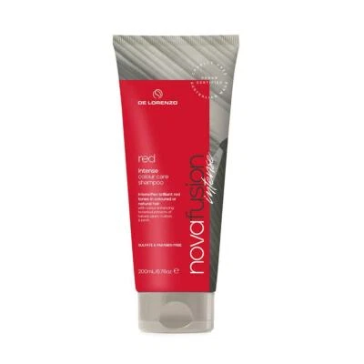 De Lorenzo Novafusion Colour Care Shampoo Intense Red 200ml Delorenzo Salon - Image 1 of 4
