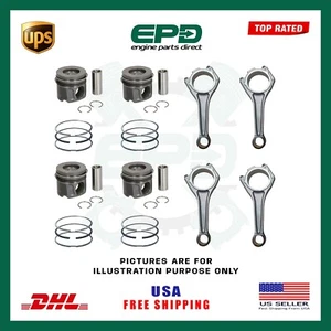 JUEGO DE 4 PISTONES Y BIELAS LAND ROVER RANGE ROVER 448DT 4.4 MOTOR DIÉSEL TDV8 - Imagen 1 de 1