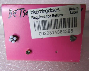 Betsey Johnson Stud Earrings 3 Piece Flower Heart Crystal New Vintage - Picture 1 of 12