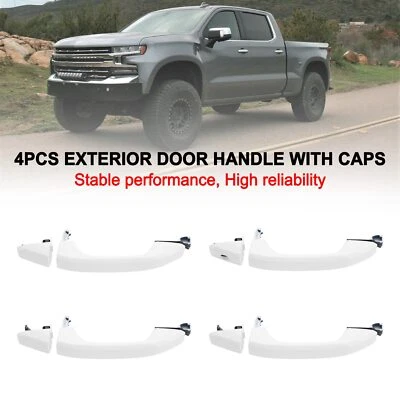 4PCS Exterior Door Handle For Silverado Sierra 2014-2018 H1 Foto 1 de 4