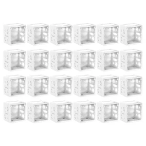 6/24Pcs Window Blind Mounting Brackets White Box Plastic Blind Headrail Holder - Picture 1 of 10