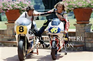 Graziano Rossi on 1979 Morbidelli & Valentino Rossi on 1997 Aprilia RS125 CHAMP - Picture 1 of 1