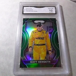 Matt Kenseth 2018 Green Prizm # 33 114/149 grado de carreras 10 L@@@K - Imagen 1 de 2