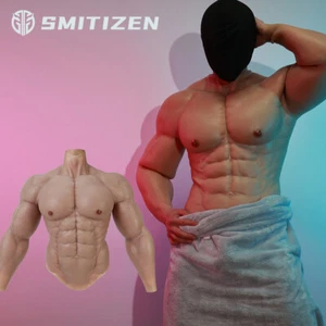 SMITIZEN tuta muscolare in silicone di seconda mano cosplay finto fetish muscoloso pancia - Foto 1 di 17