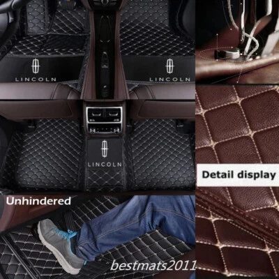 For Lincoln MKC MKT MKS MKX MKZ Continental Car Floor Mats Custom Auto Carpets - Image 1 of 4