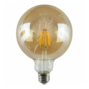 E27 LED 8W Vintage Industriale G125 Edison Luce LED Globo Lampadina Lampada Ambra - Foto 1 di 4