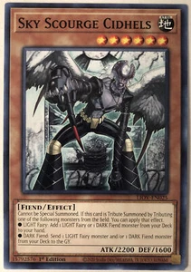 Yugioh Fulmine Overdrive LIOV-EN025 Cielo Flagello Cidhel Comune NM/M - Foto 1 di 1