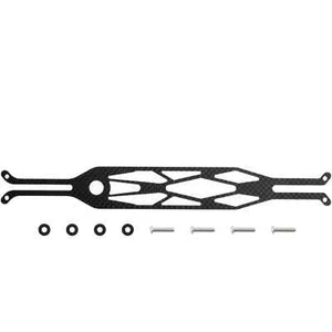 Cubierta superior de fibra de carbono para mejoras de chasis de auto de radiocontrol Tamiya TT-02 TT-02B 1/10 - Imagen 1 de 5