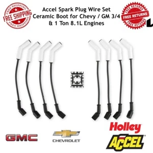 Accel Spark Plug Wire Set Ceramic Boot for Chevy / GM 3/4 & 1 Ton 8.1L Engines - Picture 1 of 11
