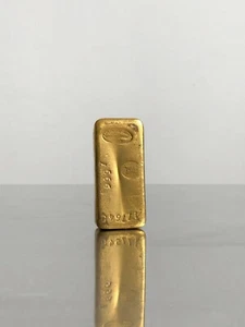 1970 PORTE BRIQUET SCULPTURE LINGOT BRONZE MODERNISTE SHABBY-CHIC READY-MADE POP - Picture 1 of 3