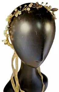 Gold & Pearl Headband - Wedding/ Flower Girl - Picture 1 of 7