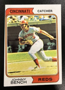 1974 Topps # 10 Johnny Bench Cincinnati Reds Vintage Baseball HOF