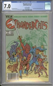 🔥🚨Vintage Thundercats #1 CGC 7.0 OFF-WHITE/WHITE Pages Marvel Dec 85' Newstand - Picture 1 of 3