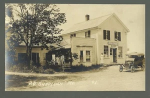 Shapleigh MAINE RP c1915 GENERAL STORE ufficio postale nr Waterboro Sanford LS PATCH - Foto 1 di 3