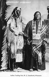 Tomahawk WI Indian Trading Post Real Photo Postcard - Picture 1 of 2