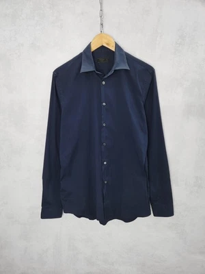 Prada milano basic stretch navy shirt button ups size 40 - Image 1 of 4