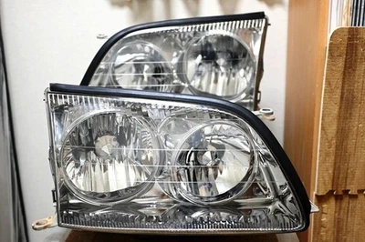 Toyota Celsior UCF20 UCF21 Late HID Xenon Headlights Pair OEM STANLEY - Image 1 of 4