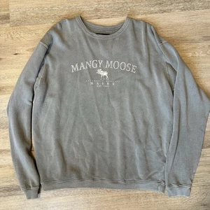 Women’s Mangy Moose Sweatshirt Maine Large Grey Pullover - Picture 1 of 3
