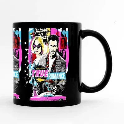 Taza Arte Pop True Romance Años 90 Tony Scott Película Póster Taza de Café 11oz 15oz Foto 1 de 4