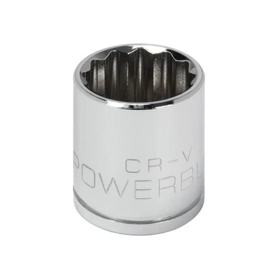 Powerbuilt 3/8 Inch Drive x 18 MM 12 Point Shallow Socket - 641023 - Image 1 of 4