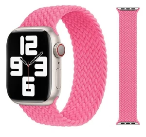 Original Apple Braided Solo Loop Armband 42/44/45mm Größe 4 Flamingo OVP - Bild 1 von 1