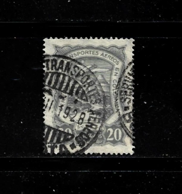 Colombia Stamp Scott # C41- 20c-Used/VLH-NG-1923-28-Air Mail - Image 1 of 1