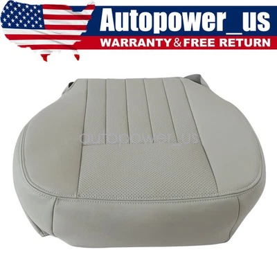 Driver Bottom Leather Seat Cover Gray Perforated For 2003 2004 Lincoln Navigator - Image 1 of 4