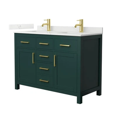 Colección Wyndham WCG2424-48D-QTZ-UNSMXX Beckett 48" - Cuarzo verde/giotto Foto 1 de 4