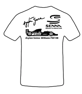Aryton Senna T-Shirt , Logo, Herren Shirt, Geschenk Ideen, Racing, F1, Legende - Bild 1 von 5