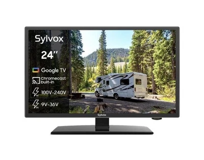 Sylvox 24'' Smart RV TV 12 Volt TV for RVs 1080P FHD RV Camper DC/AC Power 9-32V - Image 1 of 4