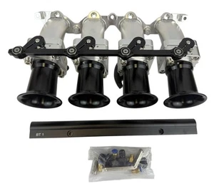CNC 45mm ITB Intake Manifold Individual Throttle Bodies For BMW M42 M44 E30 E36 - Foto 1 di 7